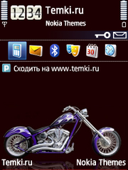 Синий чоппер байк для Nokia X5-00