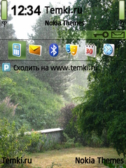 Дождливый парк для Nokia 6700 Slide