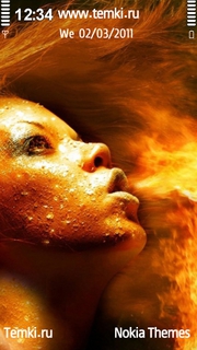 Женщина-огонь для Sony Ericsson Satio
