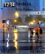 Дождь в городе для Nokia N72