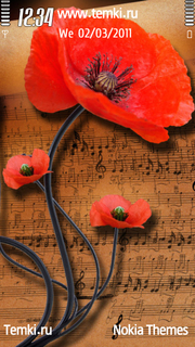 Музыкальный цветок для Nokia 701