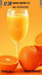 Скриншот №1 для темы Апельсиновый сок