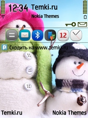 Веселые Снеговики для Nokia E73 Mode