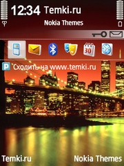 Нью Йорк ночью для Nokia 6700 Slide