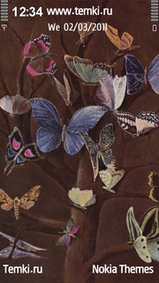 Коллекция бабочек для Nokia 5228