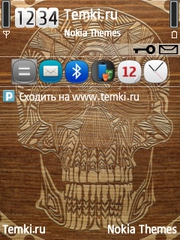 Деревянный череп для Nokia E73 Mode