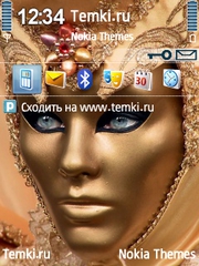 Золотая маска для Nokia E73 Mode