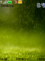 Зеленый дождь для Nokia 6750 Mural