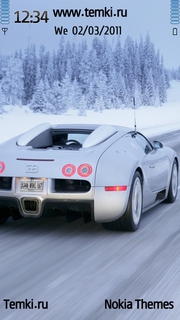 Bugatti Veyron Зимой