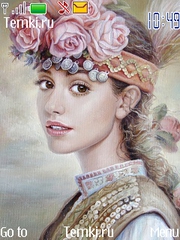 Девушка с розами для Nokia Asha 306