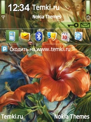 Красный цветок для Nokia E73 Mode