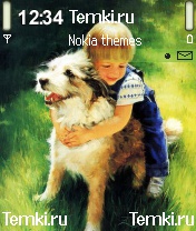 Мальчик с собакой для Nokia N72