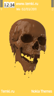 Шоколадный череп для Samsung i8910 OmniaHD