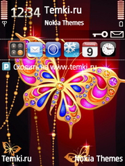 Гламурная Бабочка для Nokia E73 Mode