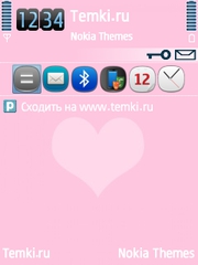 Розовое сердечко для Nokia E73 Mode