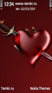 Разбитое Красное Сердце для Sony Ericsson Satio