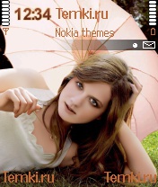 Бонни Райт с зонтиком для Nokia 6630