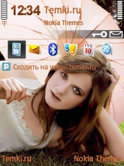 Бонни Райт с зонтиком для Nokia N81
