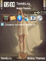 Девушка и мыльные пузыри для Nokia E73 Mode