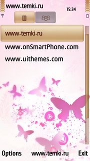 Скриншот №3 для темы Розовые бабочки