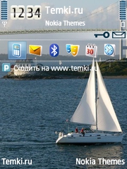 Белый парусник для Nokia E73 Mode