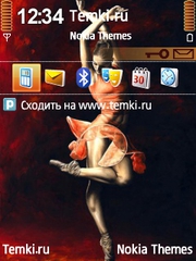 Балерина в красном для Nokia N93i