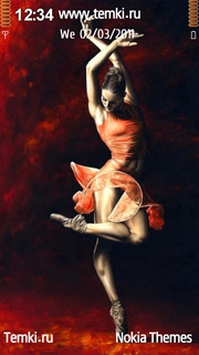 Балерина в красном для Nokia 801T