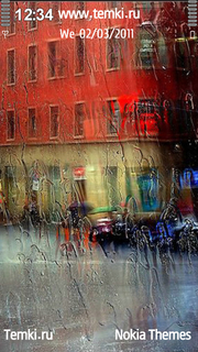 Город в дождь для Sony Ericsson Kurara