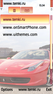Скриншот №3 для темы Красный Ferrari 458 Spider