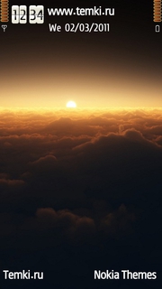 Скриншот №1 для темы Солнце  над облаками