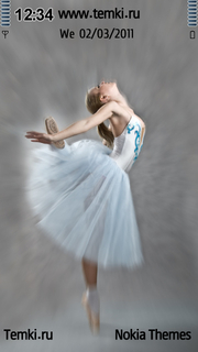 Скриншот №1 для темы Балерина в белом